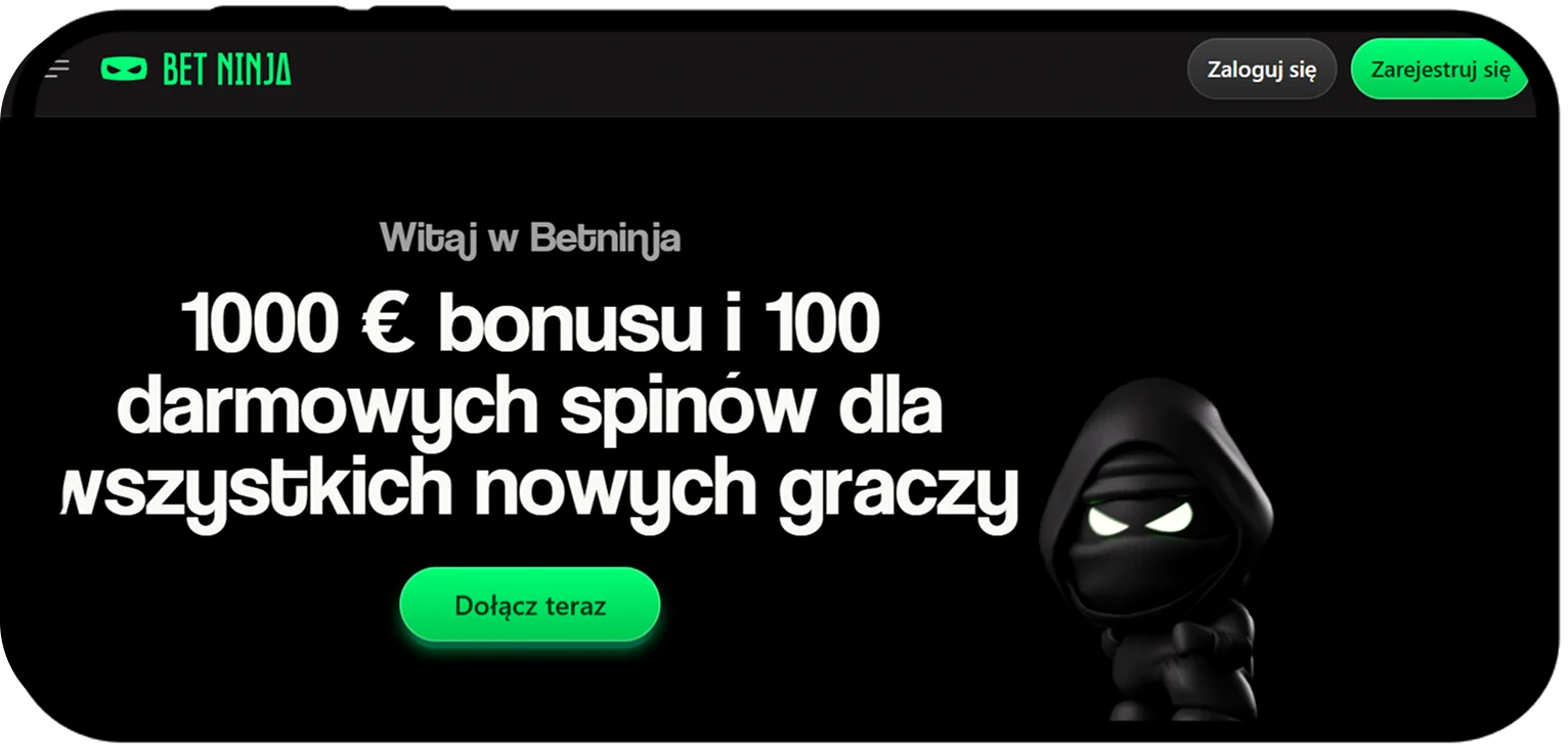 BetNinja - Trzyczęściowy Pakiet Powitalny i Przyjazna Platforma Kasyno Online